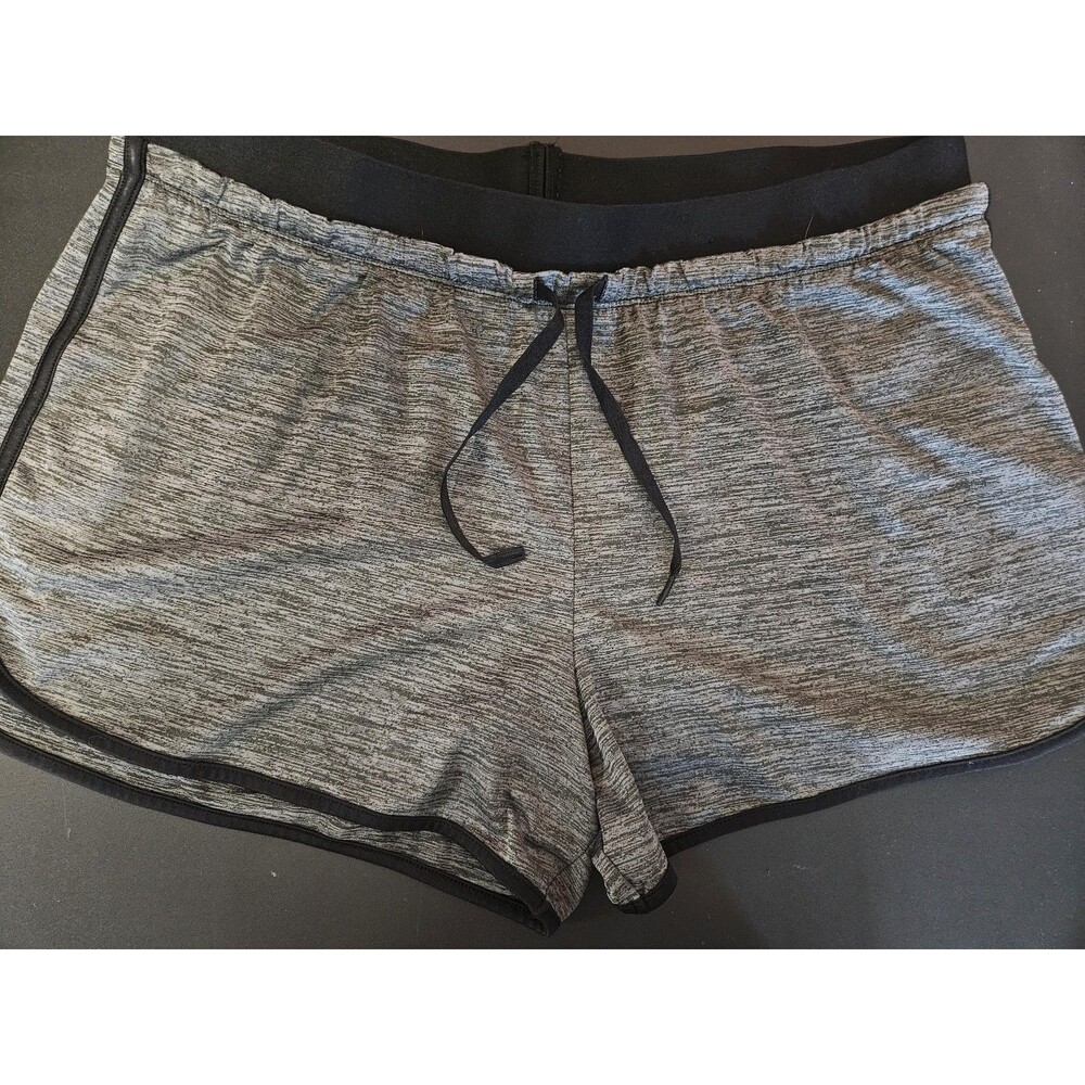Tek Gear Shorts Womens XL Gray DryTek Athletic Drawstring Running Quick Dry